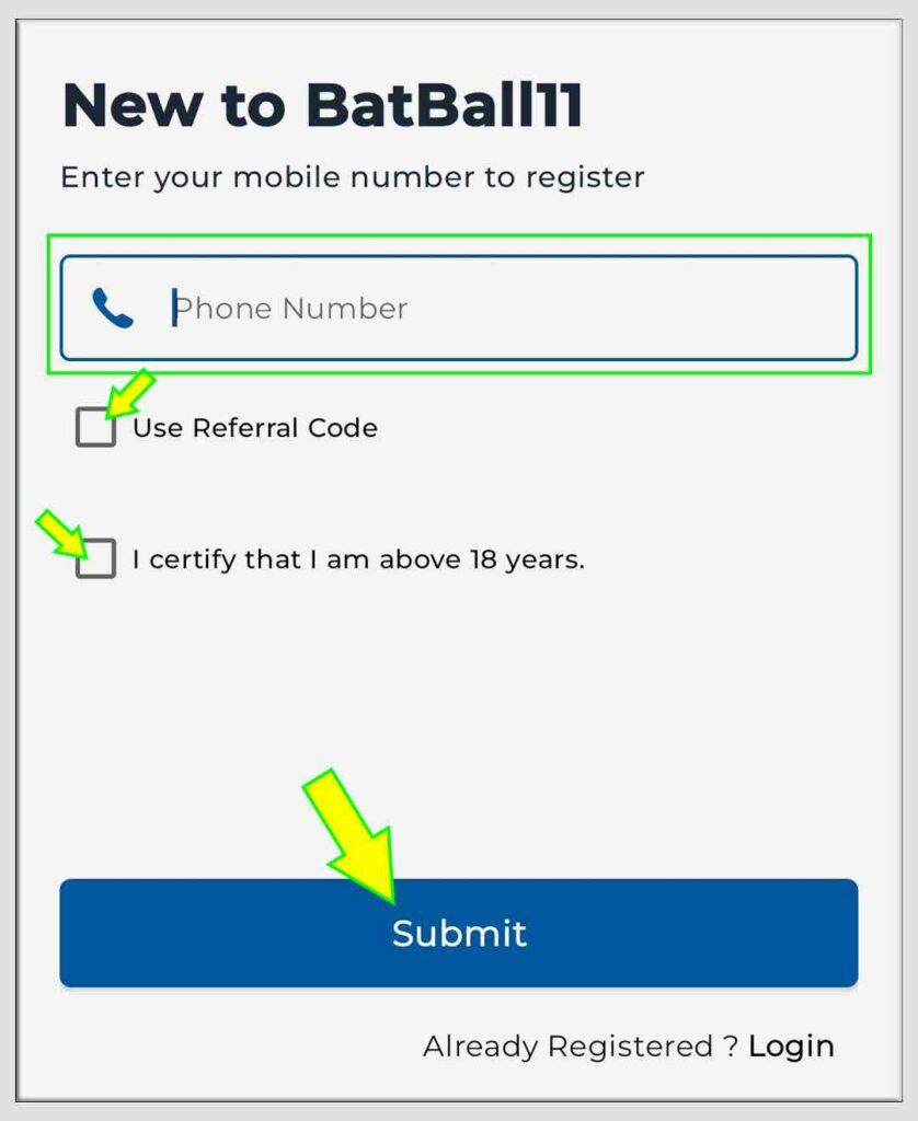 Batball 11 registration