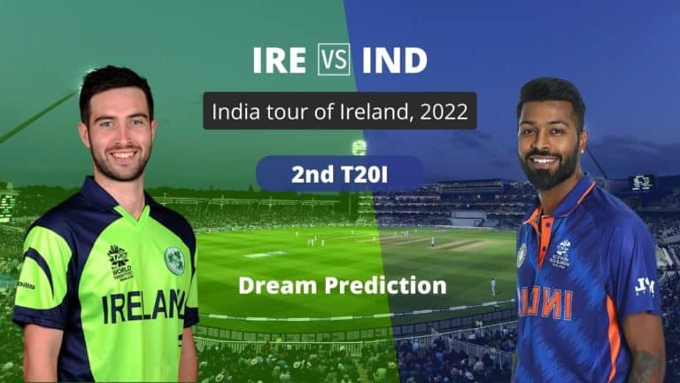 IRE vs IND Dream11 Team Prediction of the 2nd T20I