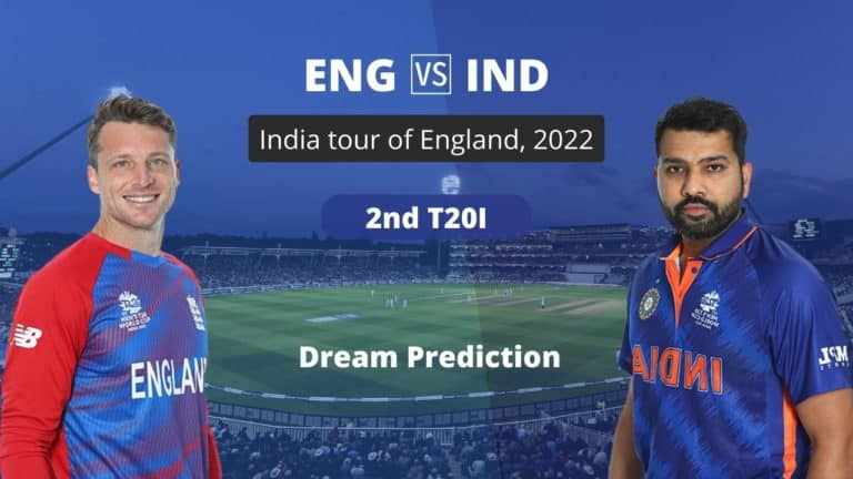 ENG vs IND Dream11 Team Prediction 2nd T20I