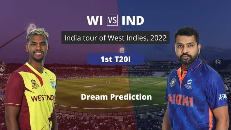 WI vs IND Dream11 Team Prediction 1st T20I