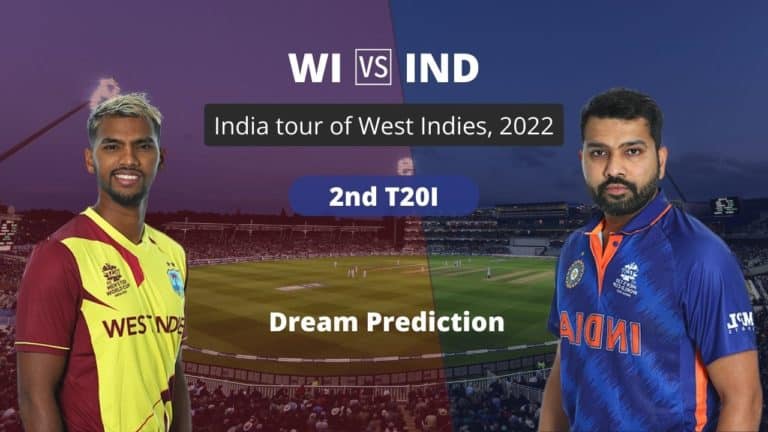 WI vs IND Dream11 Team Prediction 2nd T20I