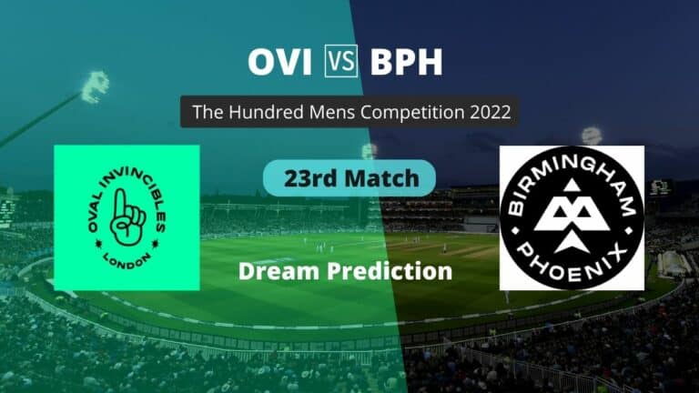 OVI vs BPH Dream11 Team Prediction The Hundred