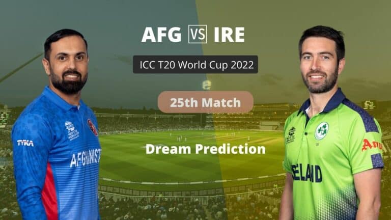 AFG vs IRE Dream11 Prediction