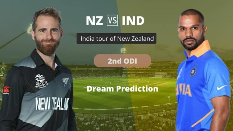 NZ vs IND Dream11 Prediction 2nd ODI