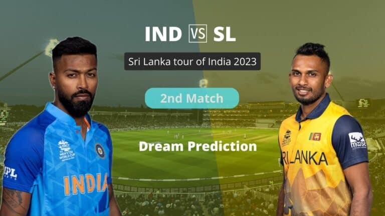 IND vs SL 2nd T20I Dream11 Prediction