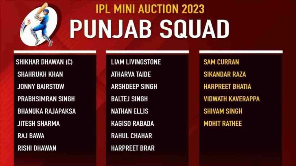 PBKS IPL Team