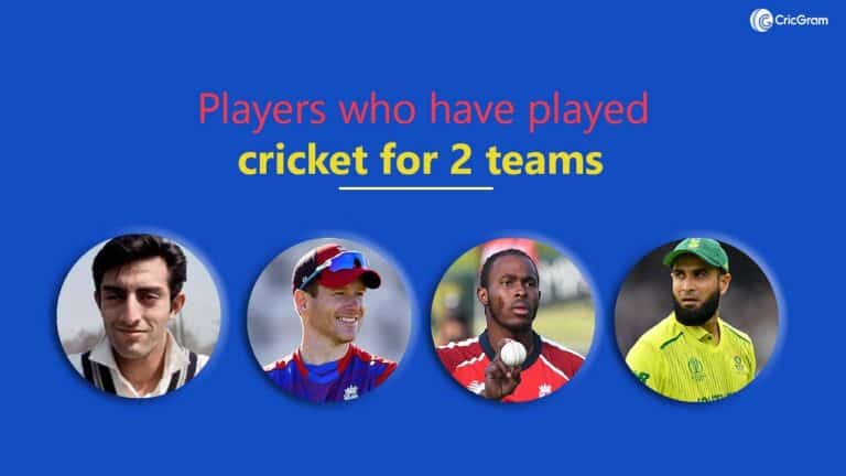 Players who have played cricket for 2 teams