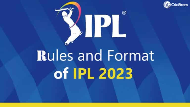 Rules and format of IPL 2023