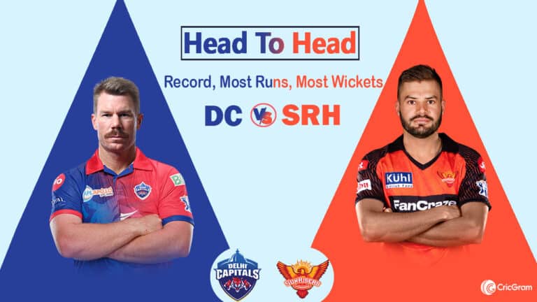 SRH vs DC head to head