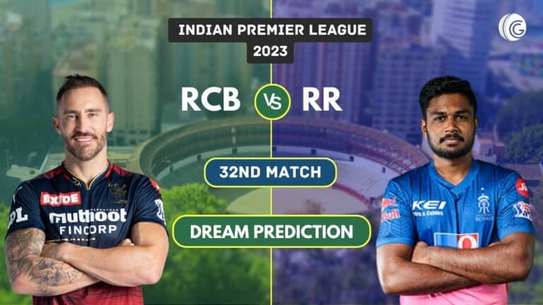 RCB vs RR Dream11 Prediction