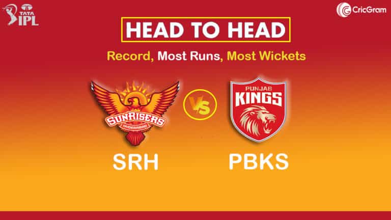 SRH vs PBKS Head to Head