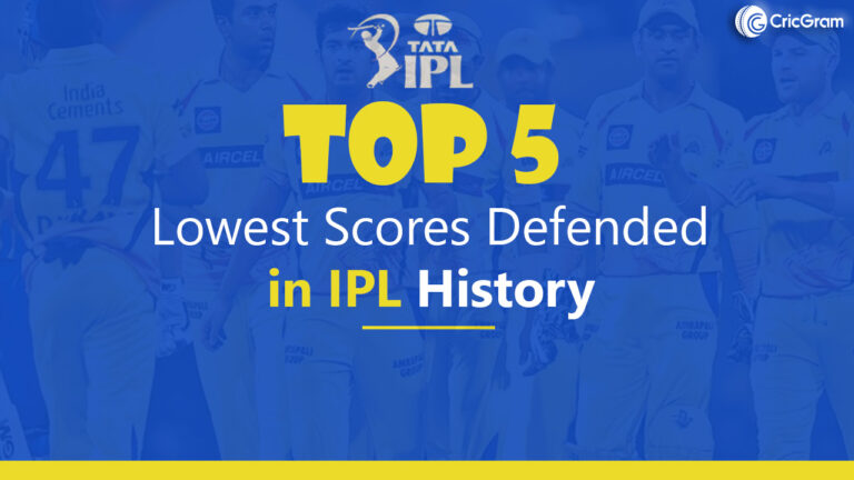 Top 5 Lowest Scores Defended in IPL History