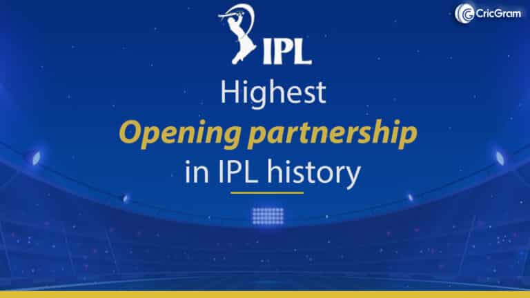 Highest opening partnership in IPL