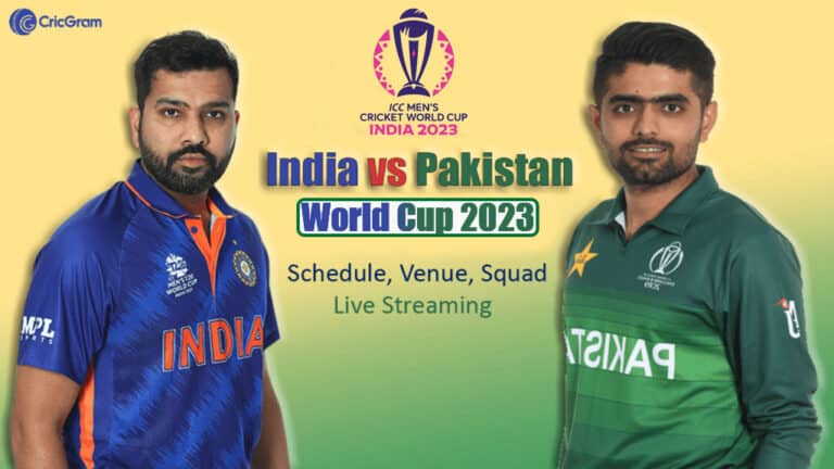 India vs Pakistan World Cup 2023 match