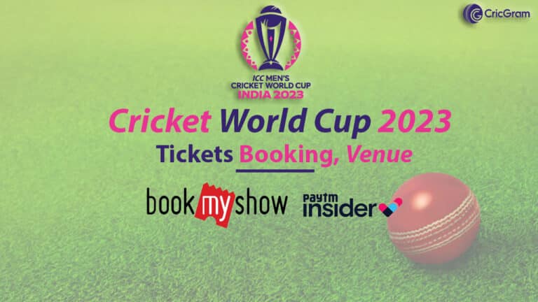 ODI World Cup 2023 Tickets Booking Online date