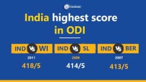 India highest score in ODI