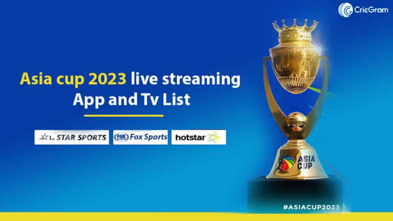 Asia cup 2023 live streaming App and Tv List