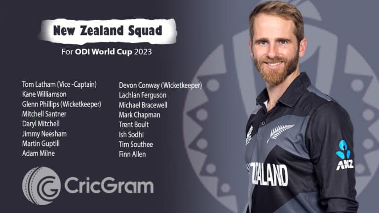 New Zealand Squad For ODI World Cup 2023