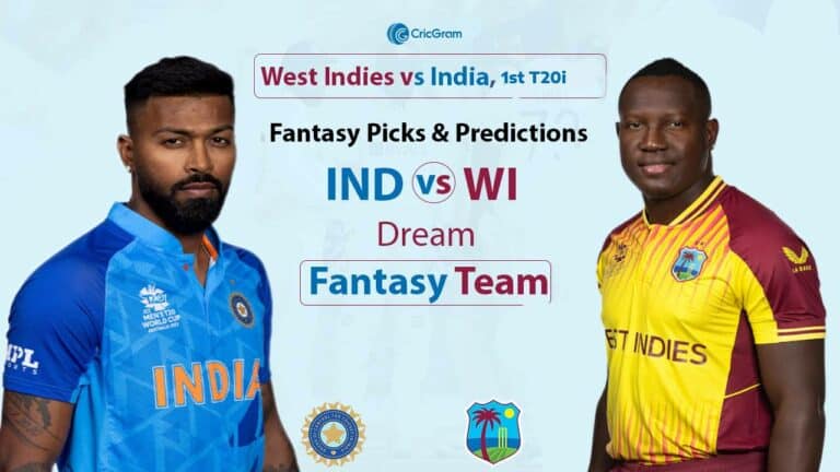 WI vs IND 1st T20 Fantasy Picks
