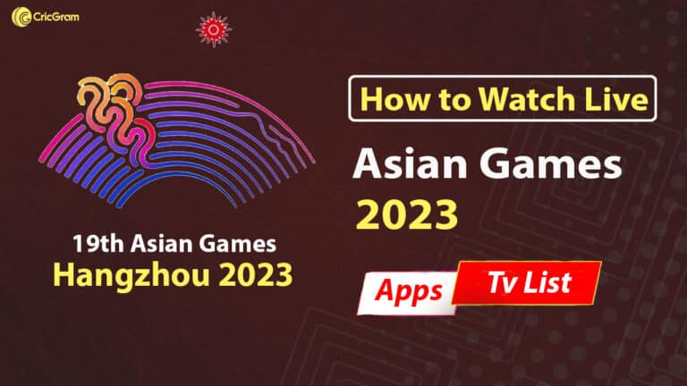 Asian Games 2023 Cricket Live streaming