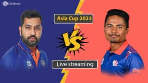 India vs Nepal Asia Cup live streaming