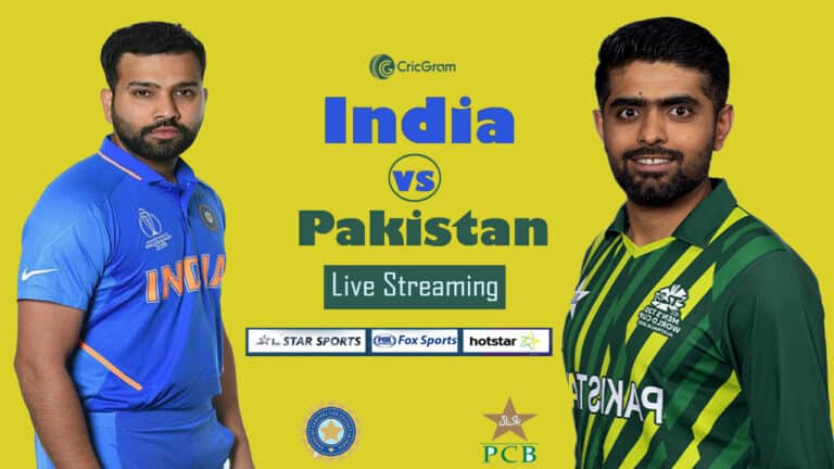 Pakistan vs India World Cup live streaming