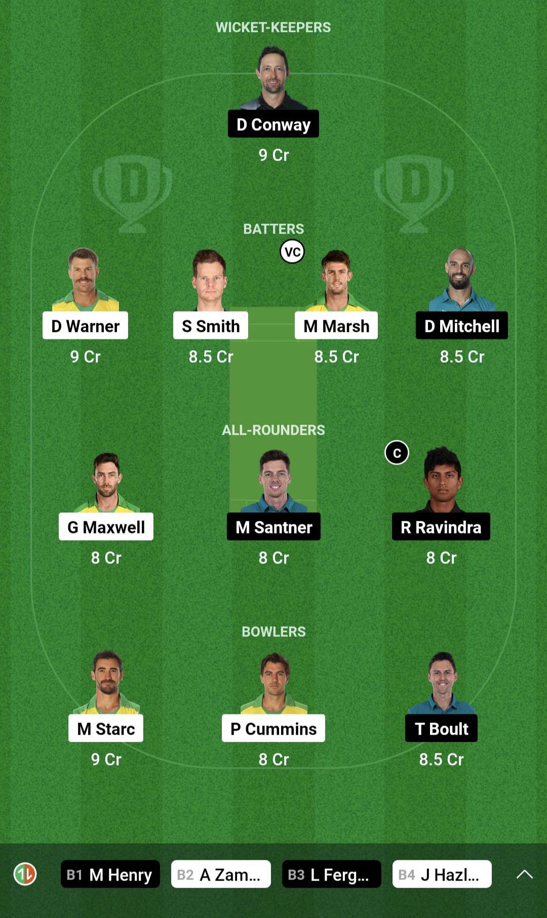 Aus Vs Nz Dream11 Team Prediction Cricket World Cup 2023 1225