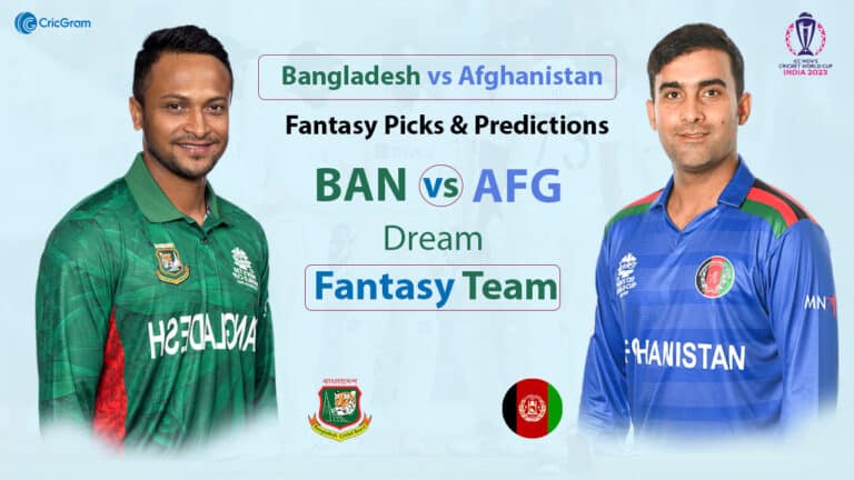 Bangladesh vs Afghanistan ODI World Cup 2023 Match Prediction