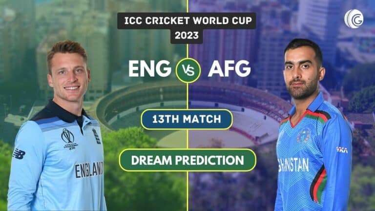 ENG vs AFG Dream11 Team Prediction, ICC Cricket World Cup 2023
