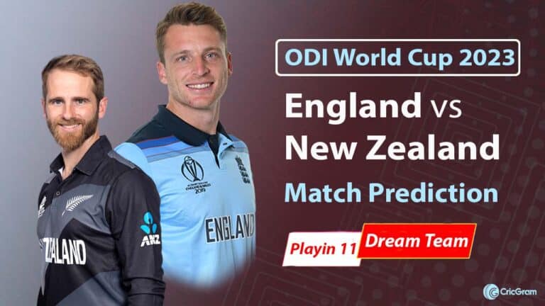 England vs New Zealand ODI World Cup 2023 Match Prediction