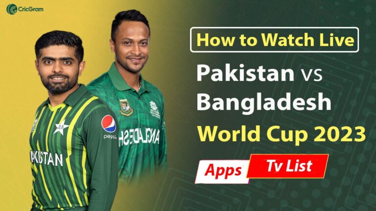 Pakistan vs Bangladesh Live Streaming Online