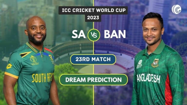 SA vs BAN Dream11 Team Prediction: Cricket World Cup 2023