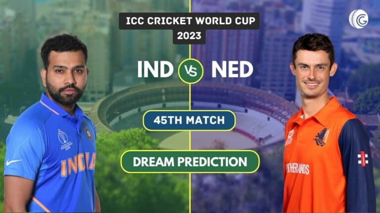 IND vs NED Dream11 Team Prediction: Cricket World Cup 2023