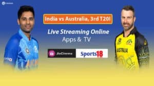 India vs Australia 3rd T20I live Streaming Apps