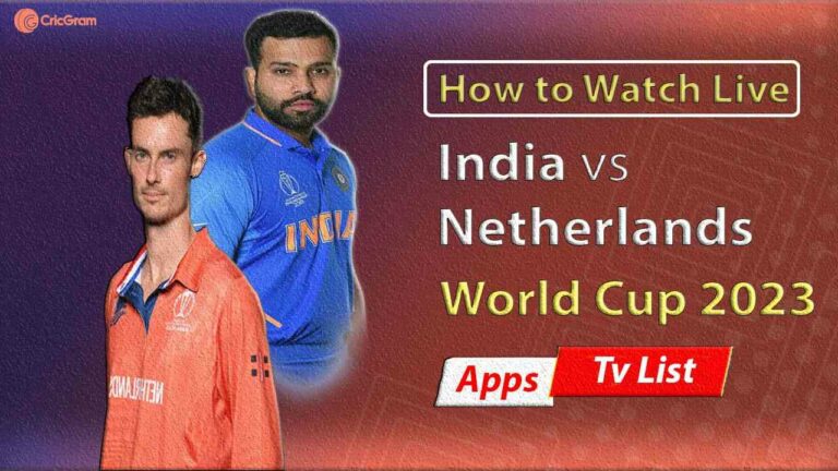 India vs Netherlands Live Streaming