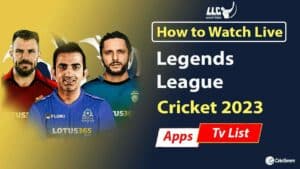 Legends League Cricket 2023 Live Streaming app