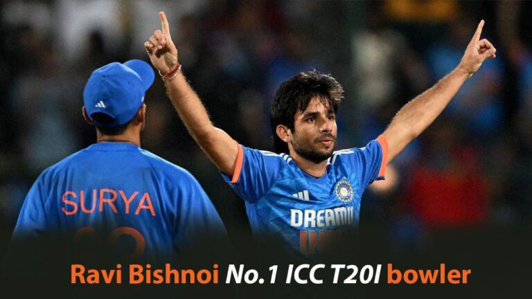 Ravi Bishnoi No.1 ICC T20I bowler
