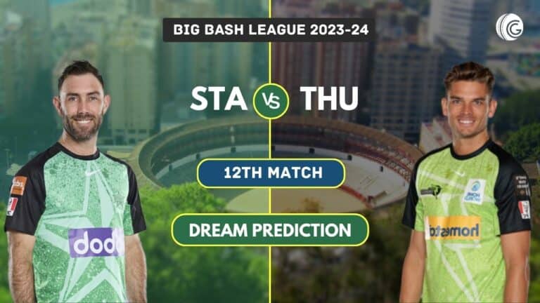 STA vs THU Dream11 Team Prediction, Playing XI, Pitch Report: Big Bash League