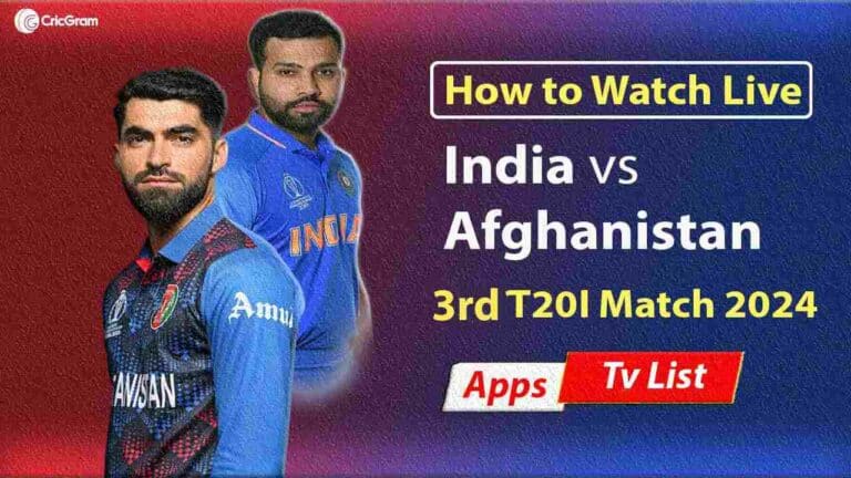 IND vs AFG Live Streaming Online 3rd T20I