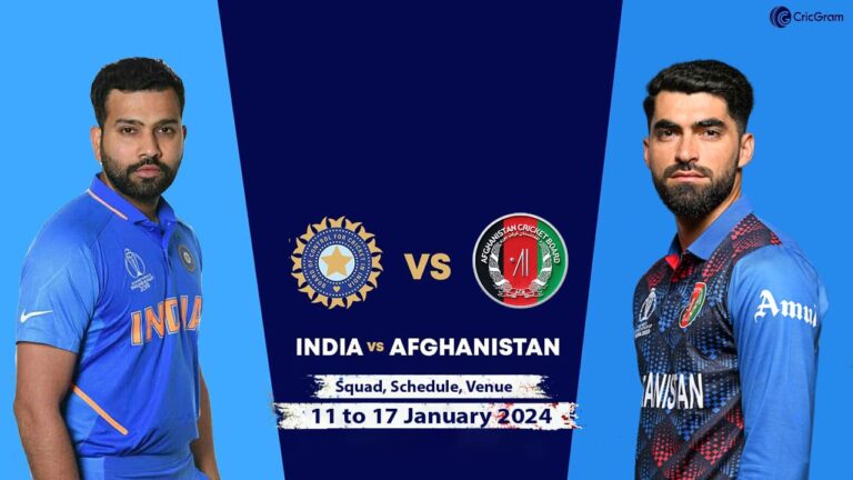 India squad for Afghanistan
