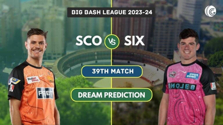 SCO vs SIX Dream11 Team Prediction, Playing XI & Pitch Report: Big Bash League