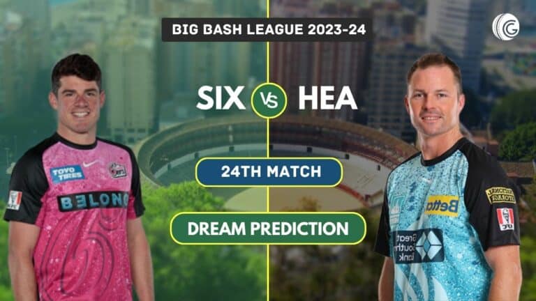 SIX vs HEA Dream11 Team Prediction, Playing XI, Pitch Report: Big Bash League