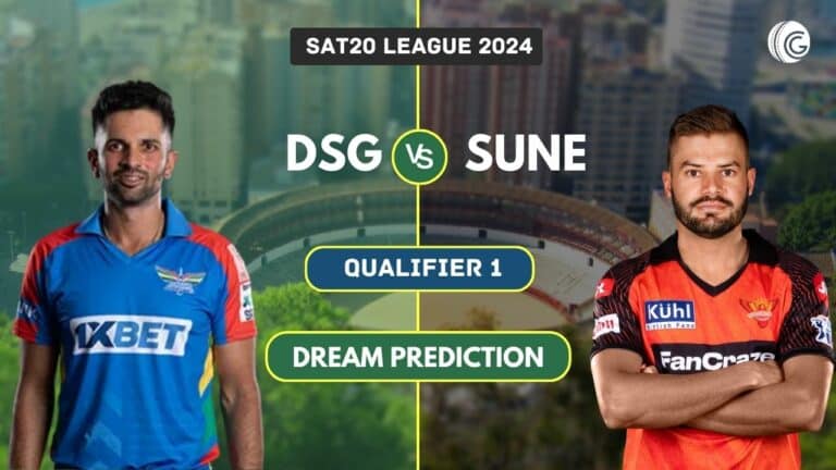 DSG vs SUNE Dream11 Prediction: Qualifier 1, SA20 2024