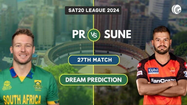 PR vs SUNE Dream11 Prediction, Playing XI & Pitch Report: SA20 2024