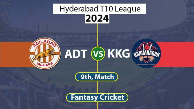 ADT vs KKG Dream 11 Team, 9th, Hyderabad T10 League