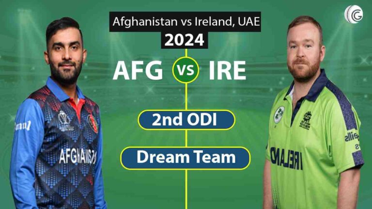 AFG vs IRE 2nd ODI Dream11 Prediction team