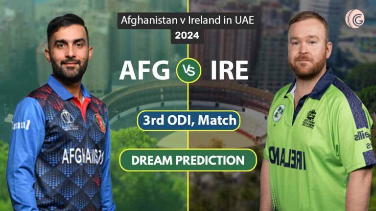 AFG vs IRE 3rd ODI Dream11 Prediction team