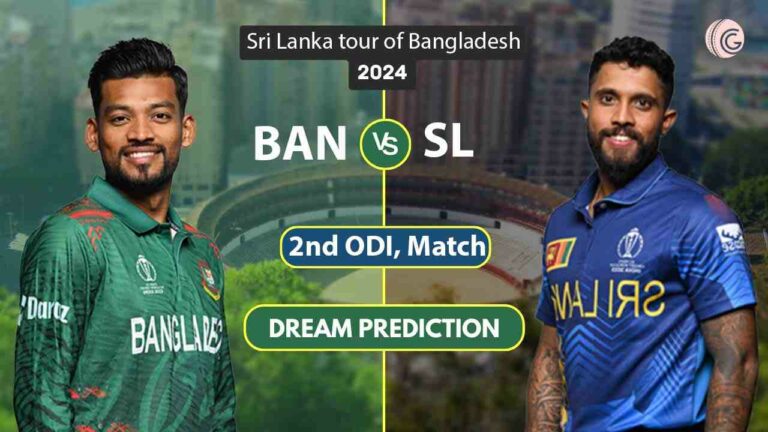 BAN vs SL 2nd ODI Dream11 Prediction