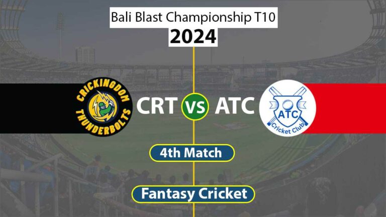CRT vs ATC Dream 11 Team 4th Bali T10 League