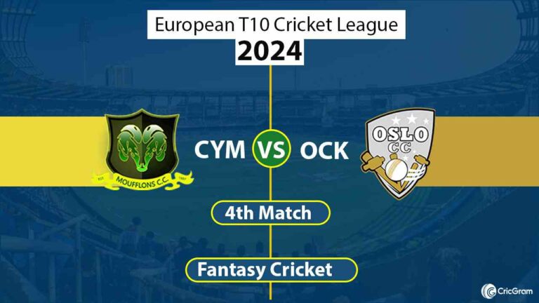 CYM vs OCK 4th, European T10 Cricket League